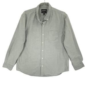 Bonobos Shirt Mens XL Green White Casual Preppy Oxford Long Sleeve Button Down